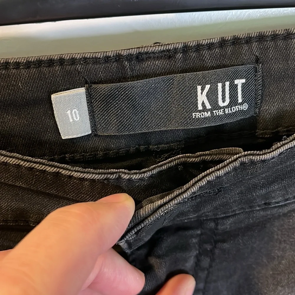 KUT From The Kloth CONNIE High Rise Ankle Skinny Size 10 - Picture 3 of 10